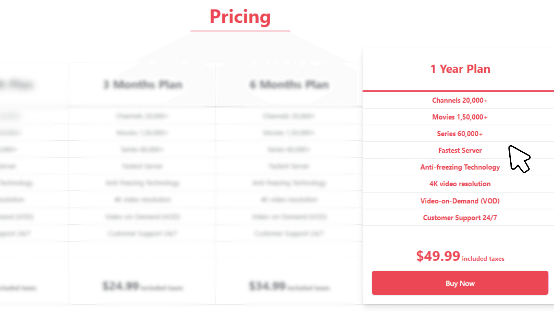 Select the plan you want to purchase